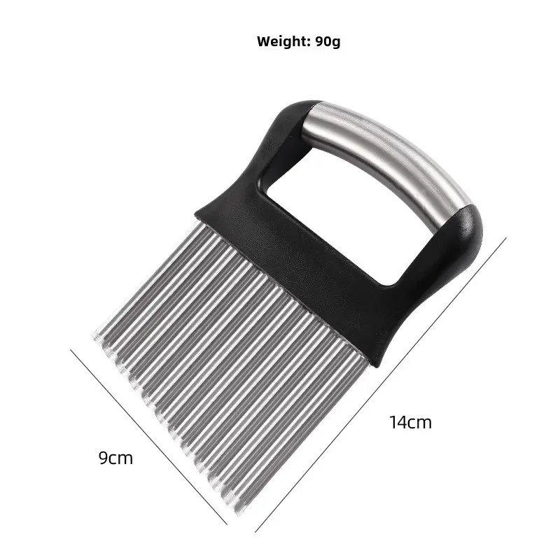 Stainless steel wave potato cutter Potato wave knife French fries cutter Ripple cutter Fancy kitchen cutting tool kitchen gadget