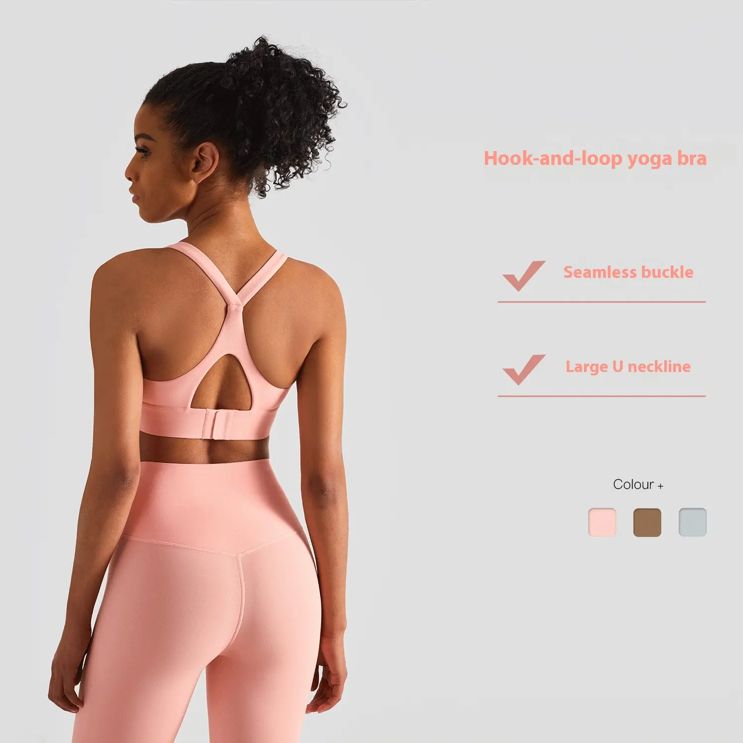 Sports bra shock absorption gathering yoga vest women's hollow top beautiful back fitness underwear summer sport bra yoga