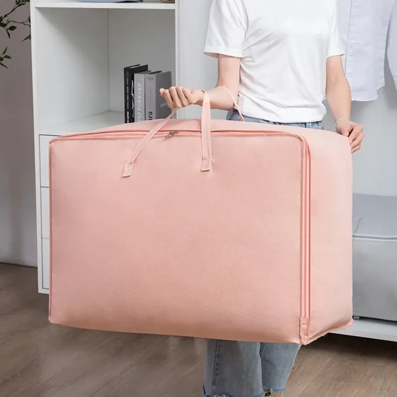 Large Capacity Clothes Storage Bag Waterproof Cabinet Wardrobe Organizer Quilt Pillow Blanket Organizer Dustproof Bedding Storag
