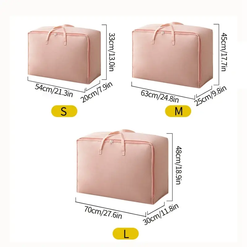Large Capacity Clothes Storage Bag Waterproof Cabinet Wardrobe Organizer Quilt Pillow Blanket Organizer Dustproof Bedding Storag