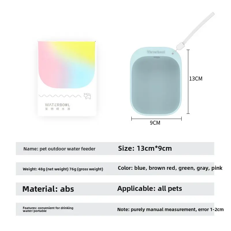 Pet water dispenser Portable doggy accompanying cup Non-wet mouth Outdoor pet water bottle for cats and dogs