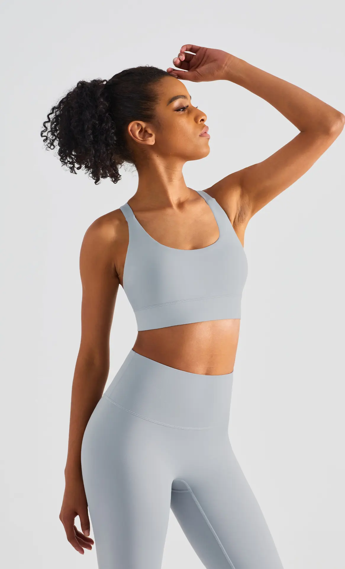 Sports bra shock absorption gathering yoga vest women's hollow top beautiful back fitness underwear summer sport bra yoga
