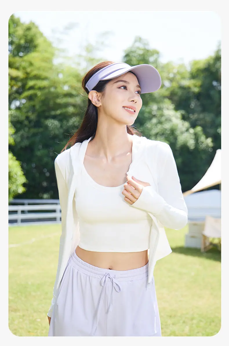 Processing summer UV protection sunscreen jacket Thin outdoor skin clothing Hooded sunscreen clothing jacket