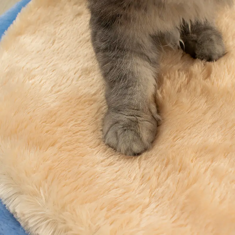 Pet mat cat nest sleeping cat pad washing round pad indoor breathable anti-cat scratch pet nest