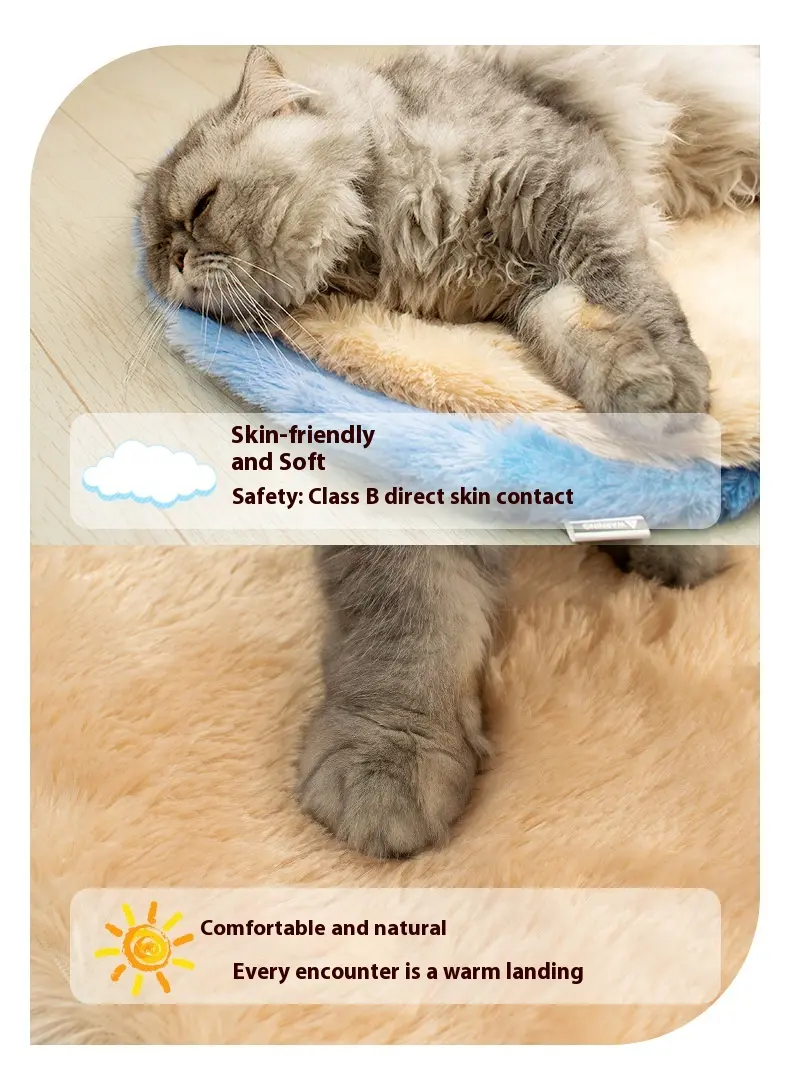 Pet mat cat nest sleeping cat pad washing round pad indoor breathable anti-cat scratch pet nest