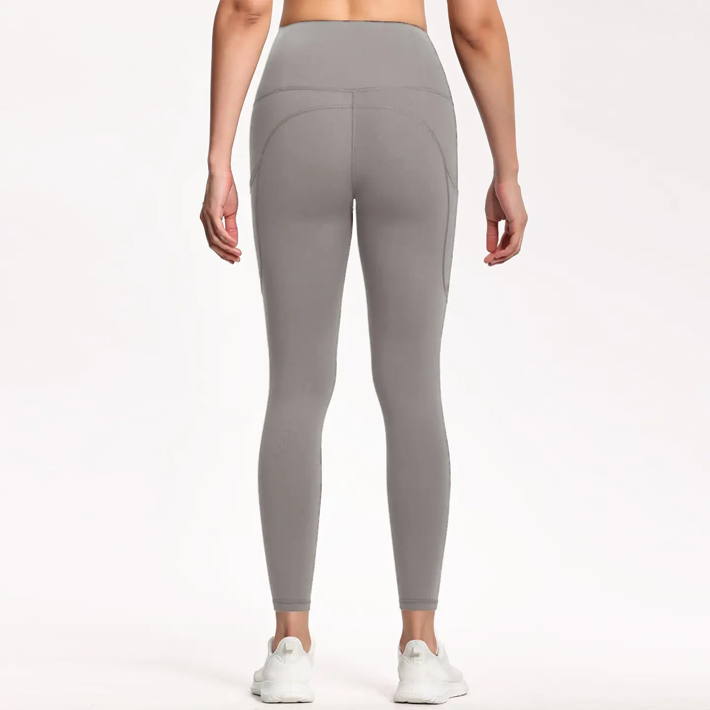 Traceless high-waisted yoga fitness pants Naked high-intensity training sports leggings yoga pants