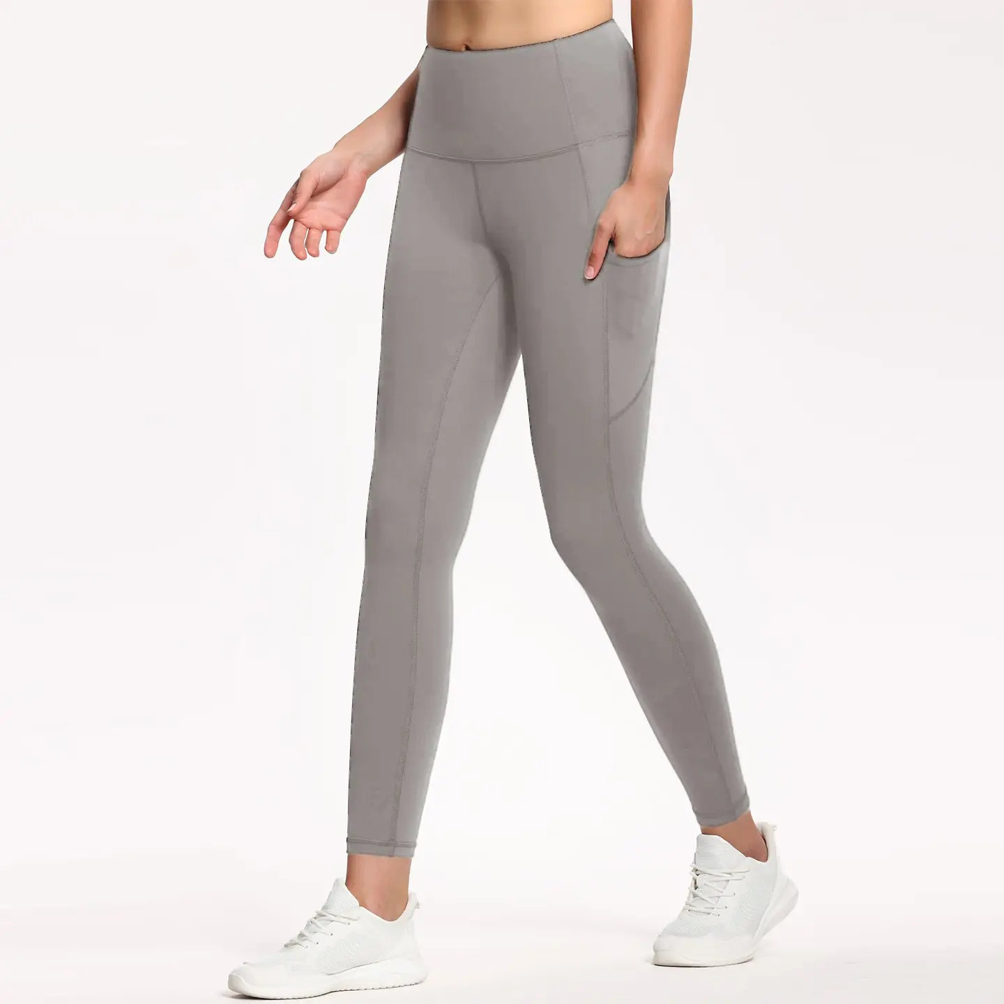 Traceless high-waisted yoga fitness pants Naked high-intensity training sports leggings yoga pants
