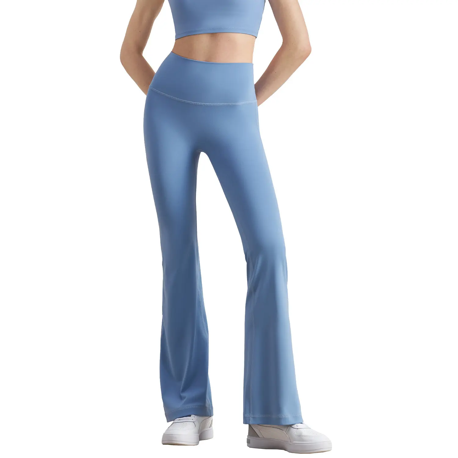 Flared pants women's average size high waist yoga pants fitness comfort tight micro pull pants leggings sports women fitness