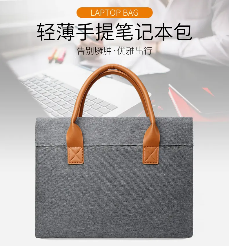 Laptop bag handbag simple business handbag briefcase bag briefcase women