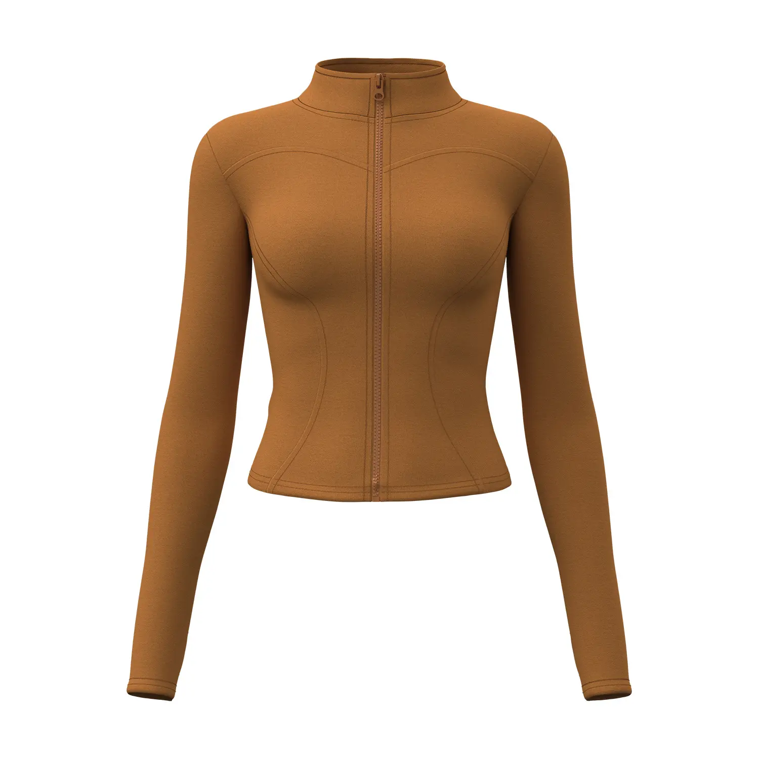 Juyitang autumn and winter velvet yoga clothes top thickened warm fitness clothes peach velvet sports jacket fitness femme