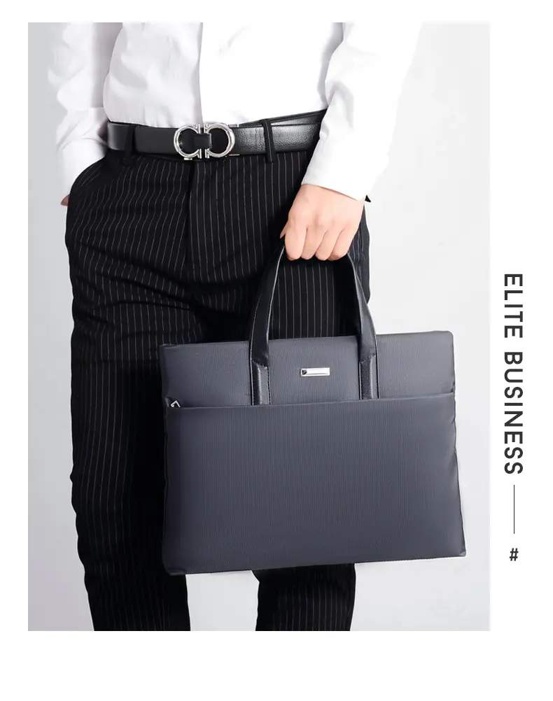 Briefcase men's business light and thin handbag large capacity clutch computer bag mens bag laptop bag