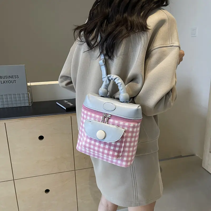 Macaron color backpack cute female high value sweet light luxury mini backpack backpack women bags for women