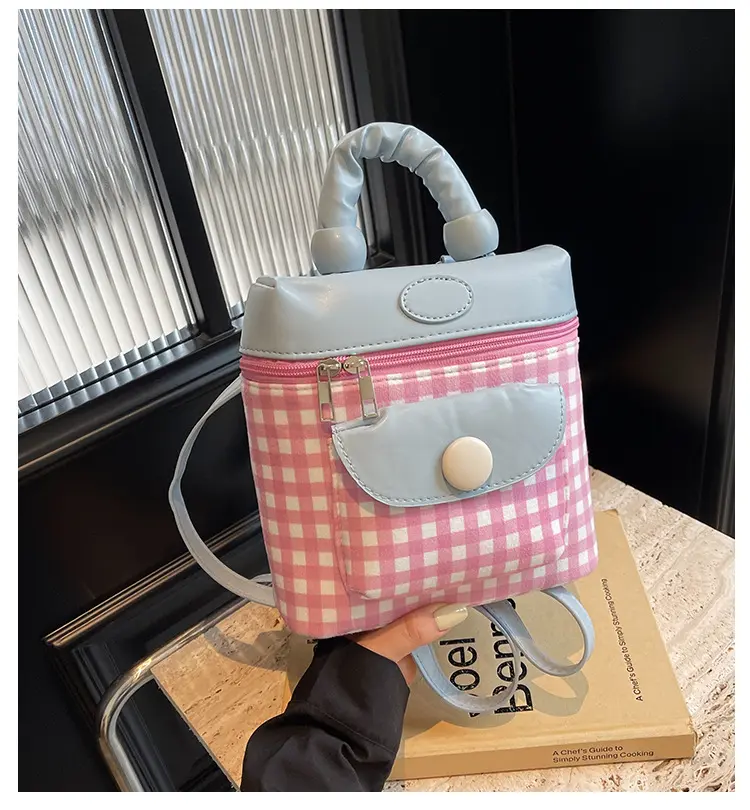 Macaron color backpack cute female high value sweet light luxury mini backpack backpack women bags for women