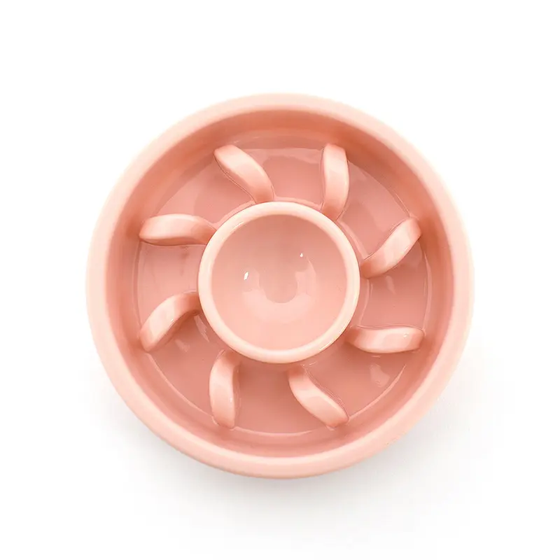 Le Youpai hot-selling pet slow food bowl dog bowl anti-knock cat bowl anti-choking aid digestion plastic pet slow food bowl