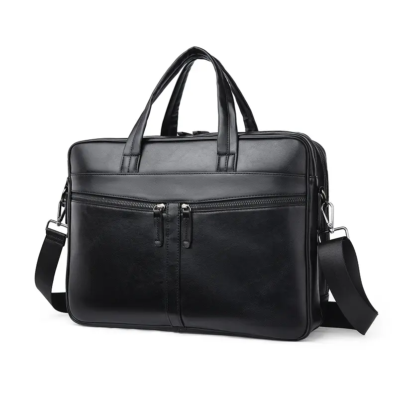 Men's business 15.6 inch computer bag large capacity messenger handheld file bag men bag briefcase