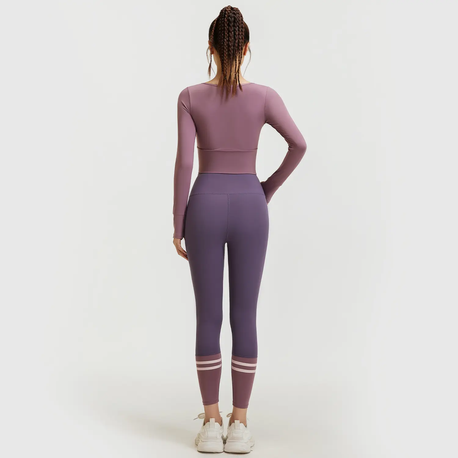 Juyatang Splicing Waist Yoga Clothing Wear Fitness Suit Pilates Slim Sports Suit Women vêtements sport femme