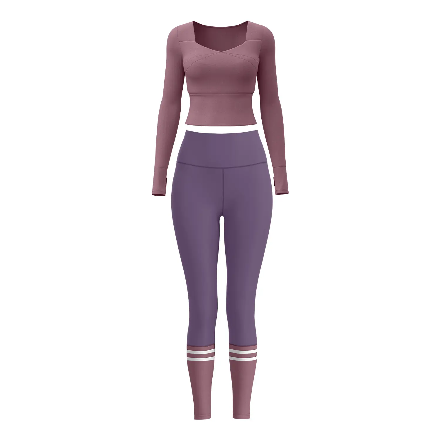 Juyatang Splicing Waist Yoga Clothing Wear Fitness Suit Pilates Slim Sports Suit Women vêtements sport femme