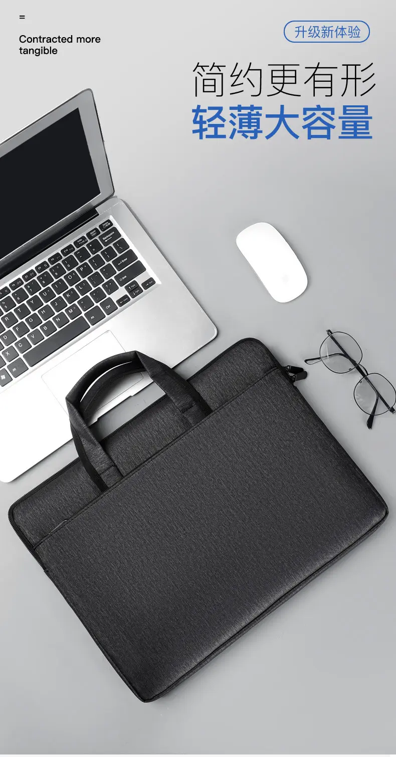 Portable 14 inch document information bag fashion office meeting bag briefcase laptop bags for men briefcase women