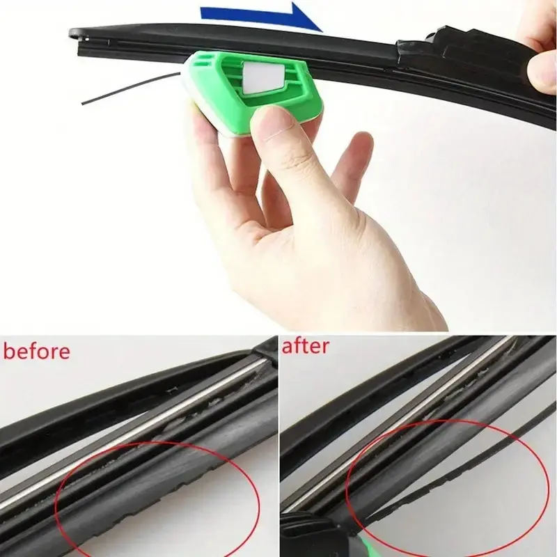 5-in-1 Wiper Blade Restorer Kit - Rubber Cleaning Tool & Polisher, Save 80% Replacement Cost with