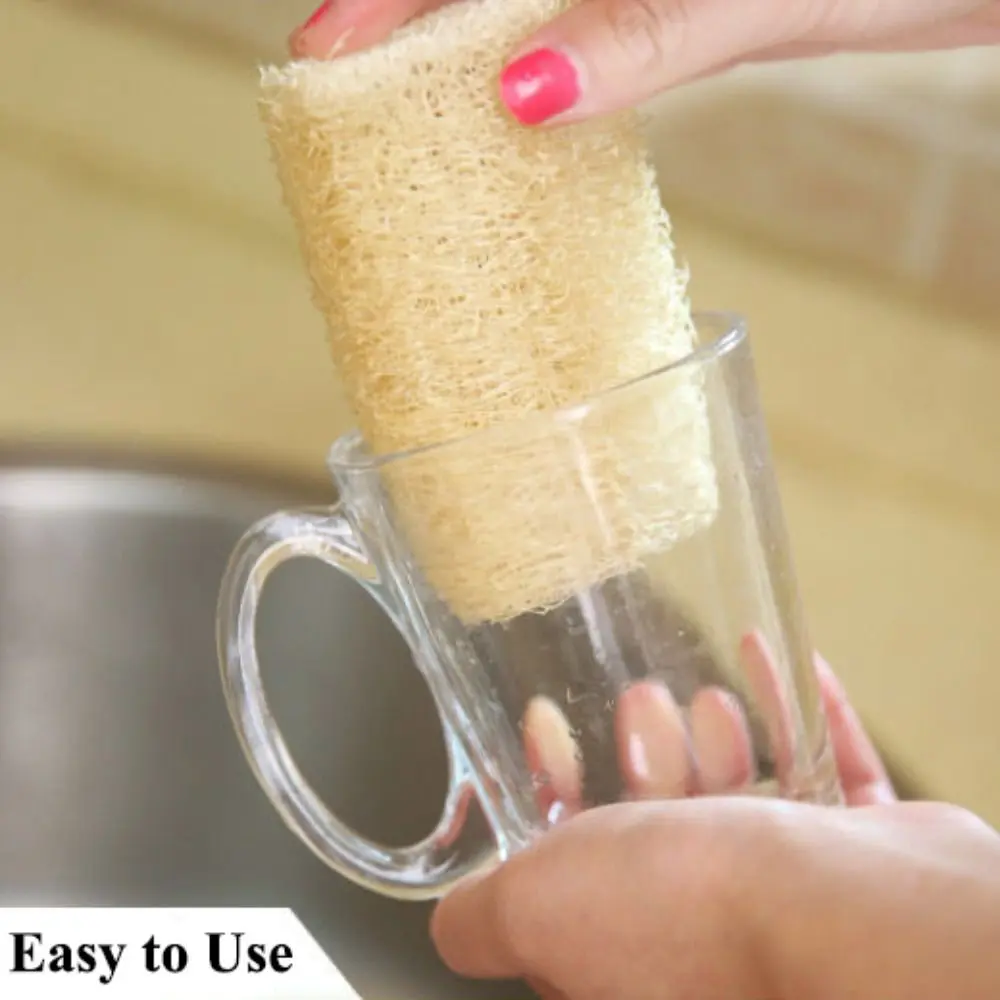 Natural Loofah Luffa Sponge Long Ecological Planting Body Shower Sponge Non-stick Good Absorbency Dish Towel Bath Kitchen Supply