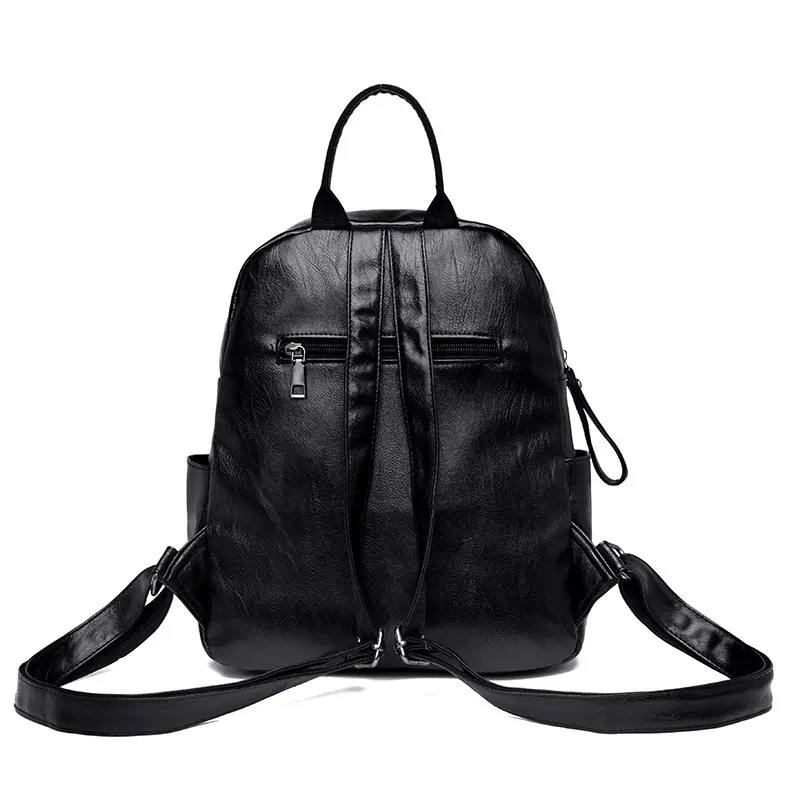 Fashion PU Leather Backpack Ladies Casual Backpack Large Capacity Anti-theft Backpack bags for women