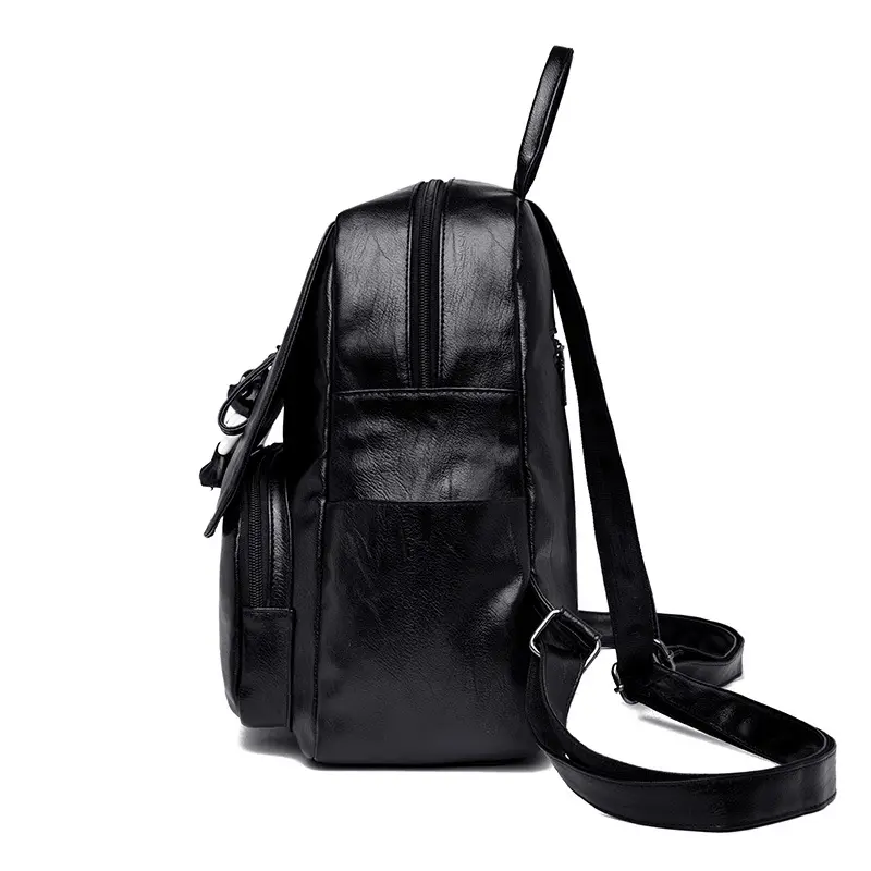 Fashion PU Leather Backpack Ladies Casual Backpack Large Capacity Anti-theft Backpack bags for women