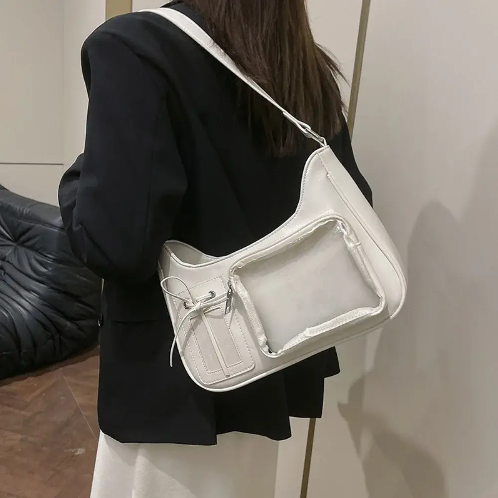Harajuku Shoulder Bag DIY Women Korean Transparent Ita Bag School Crossbody Bag Female Japanese Designer Preppy Handbag