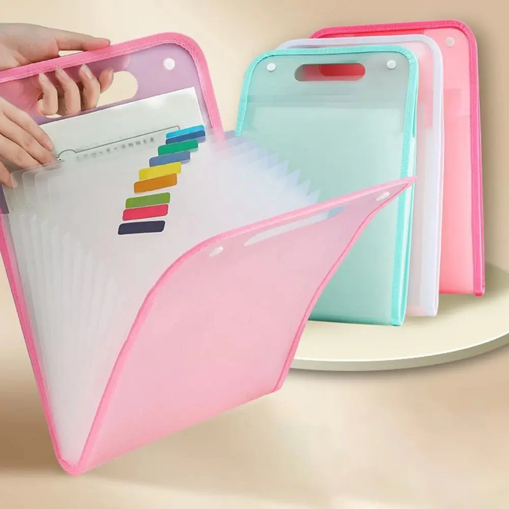 Clearance_Handheld Organ Bag Folder A4 Large Capacity Student Exam Paper Storage Bag 13 Layers Ticket File Classification Storag