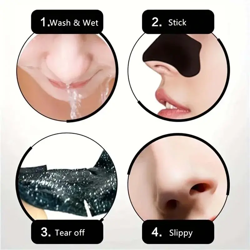 10-100PCS Nose Blackhead Remover Mask Shrink Sticker Black Dots Strips Nose Deep Cleansing Cleaner Skin Care