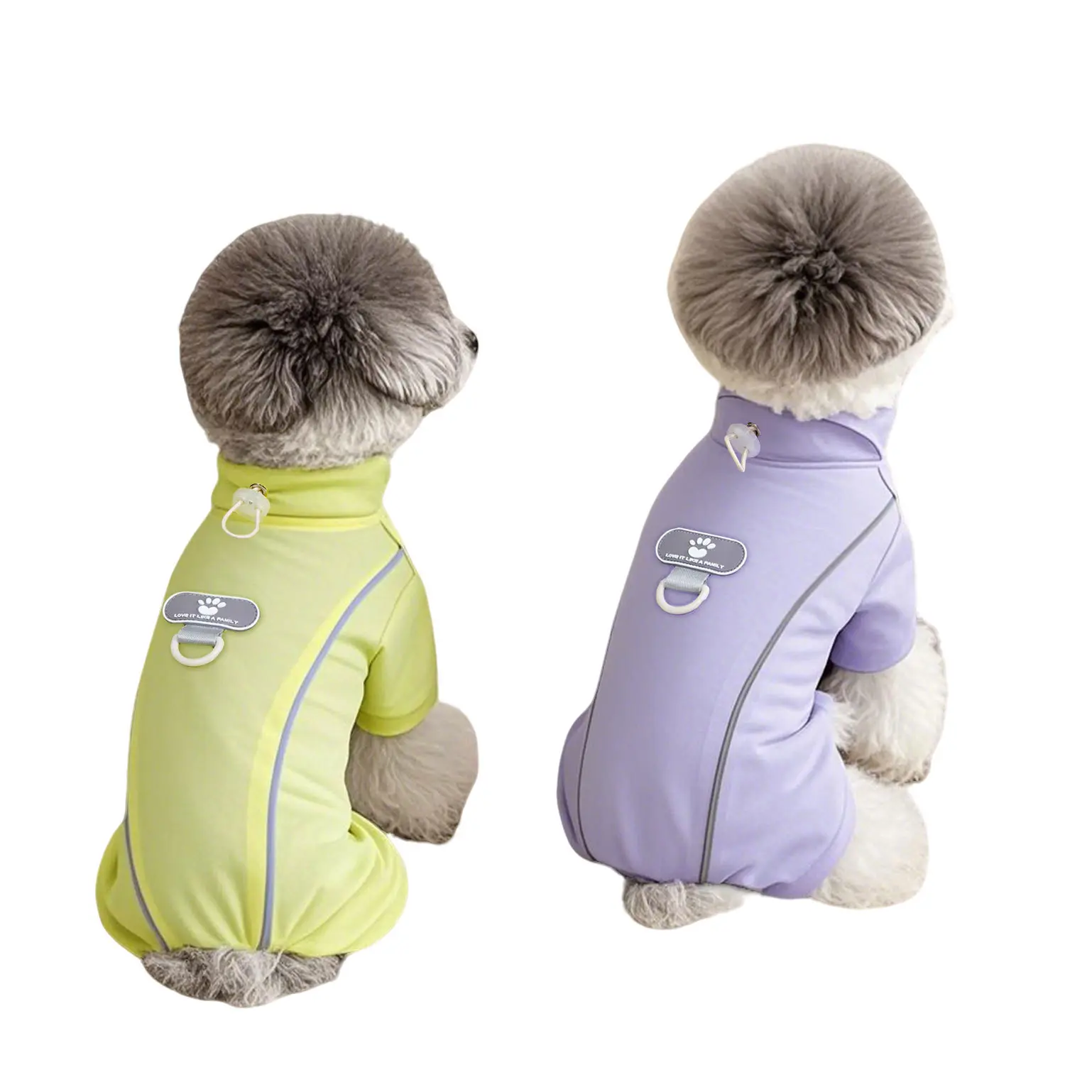 Pet four-legged outdoor sunscreen clothing UV-resistant breathable ice silk teddy small dog pet dog traction clothing