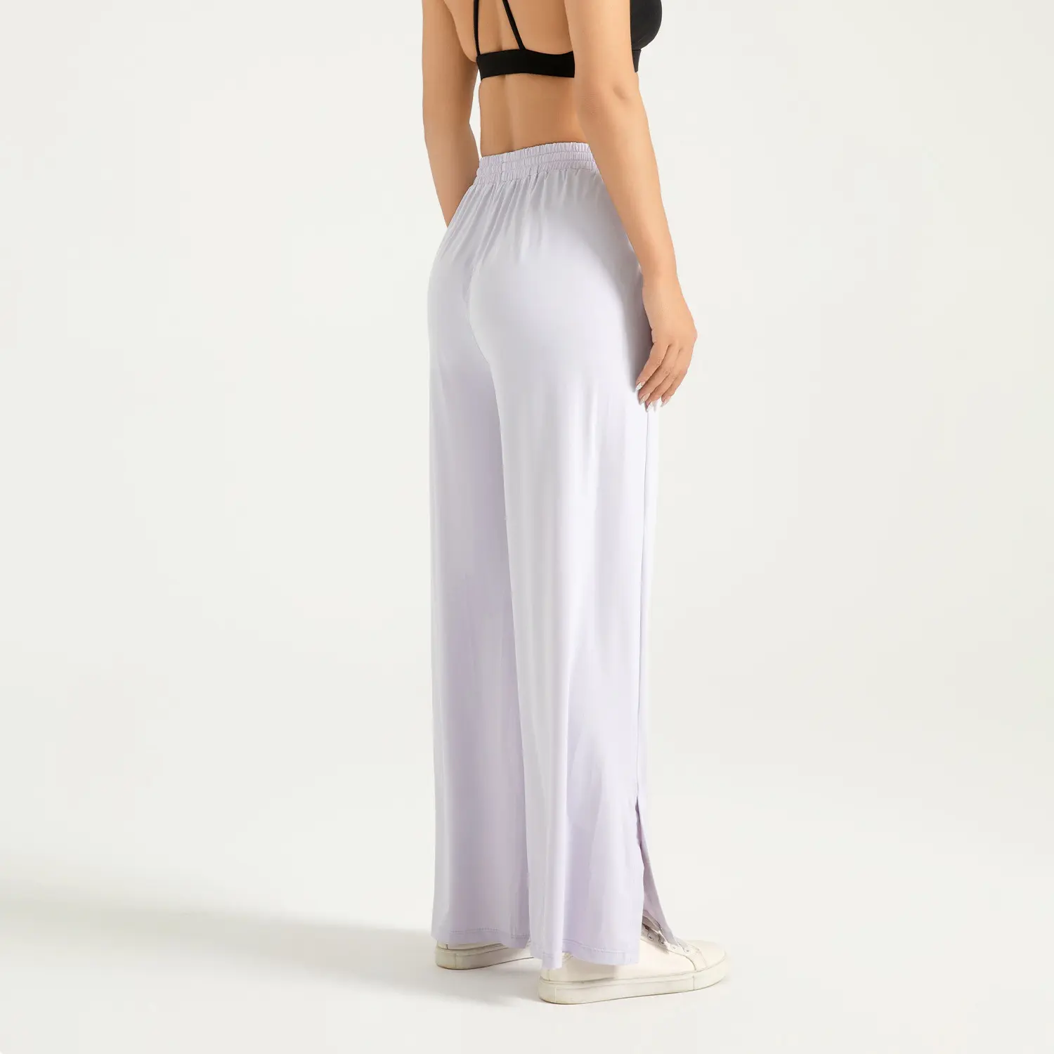 Juyitang sunscreen high-waisted wide-leg pants women's high elastic nude ice-sensitive anti-ultraviolet micro-pull sweatpants
