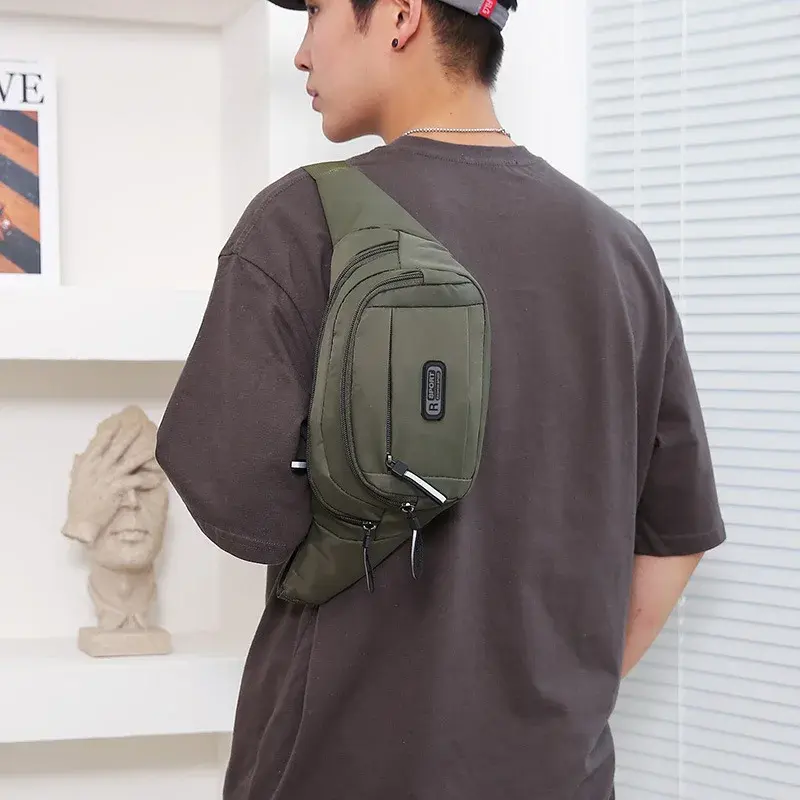 New Fanny pack men's mobile phone multi-functional work belt bag wear-resistant waterproof crossbody bag waist bag