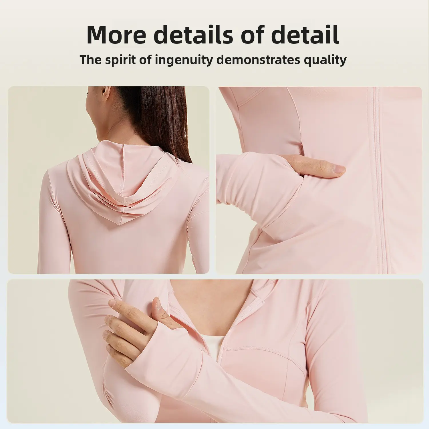 new UPF50 + light and thin sunscreen clothing, women's breathable anti-ultraviolet ice-sensitive hooded sunscreen clothing