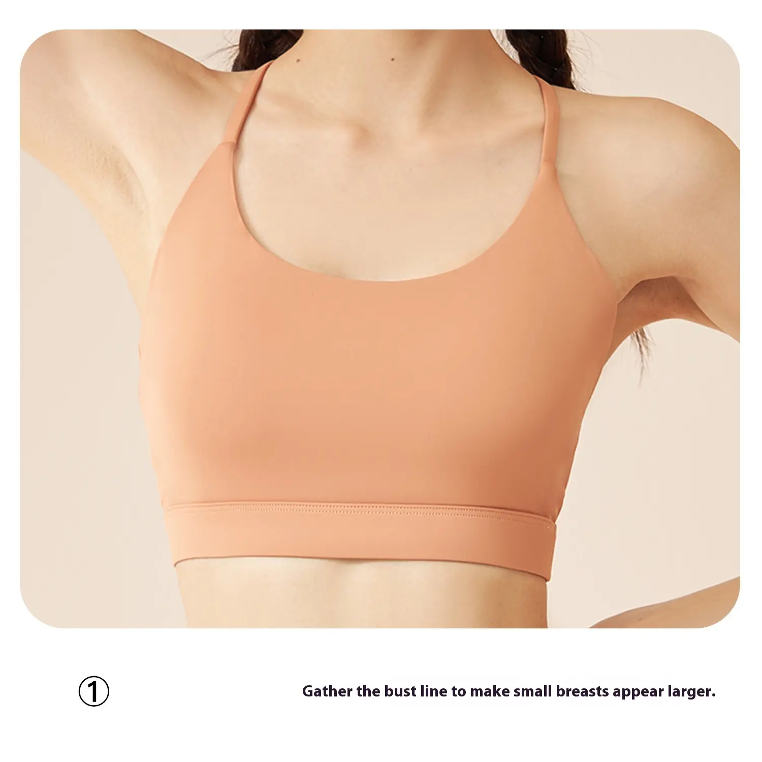 Juyitang integrated neck-hanging women's bra fitness yoga back sports underwear