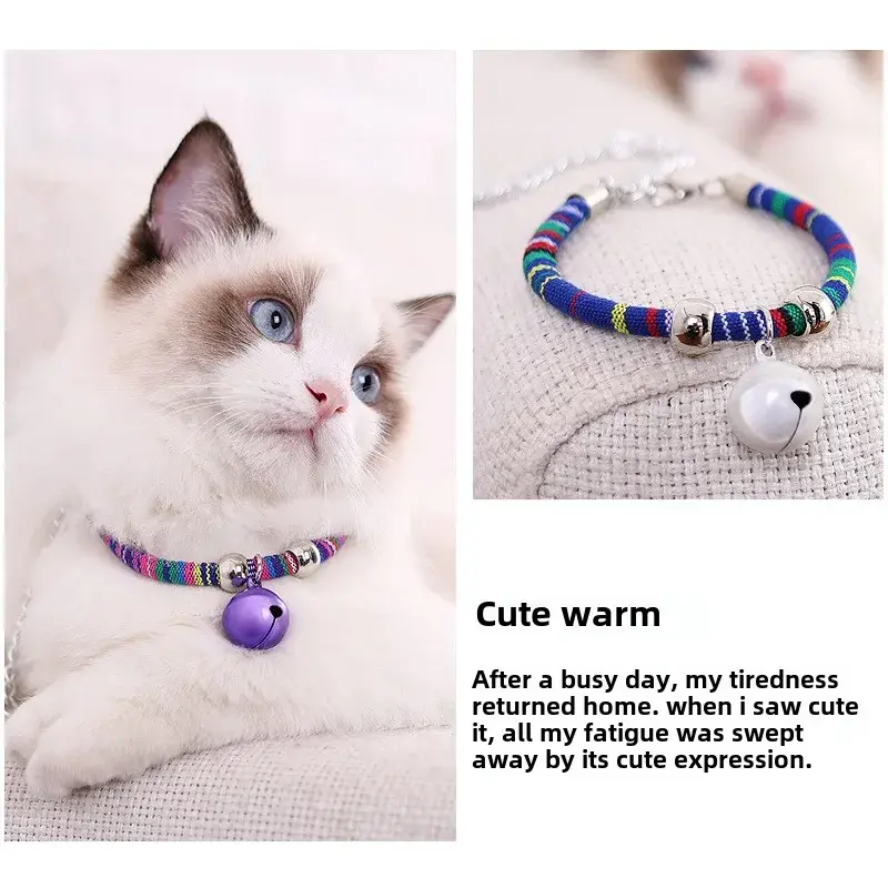 Japanese new Zefeng cat collar pet cat small dog dog bell collar kitten accessories  kitten collar