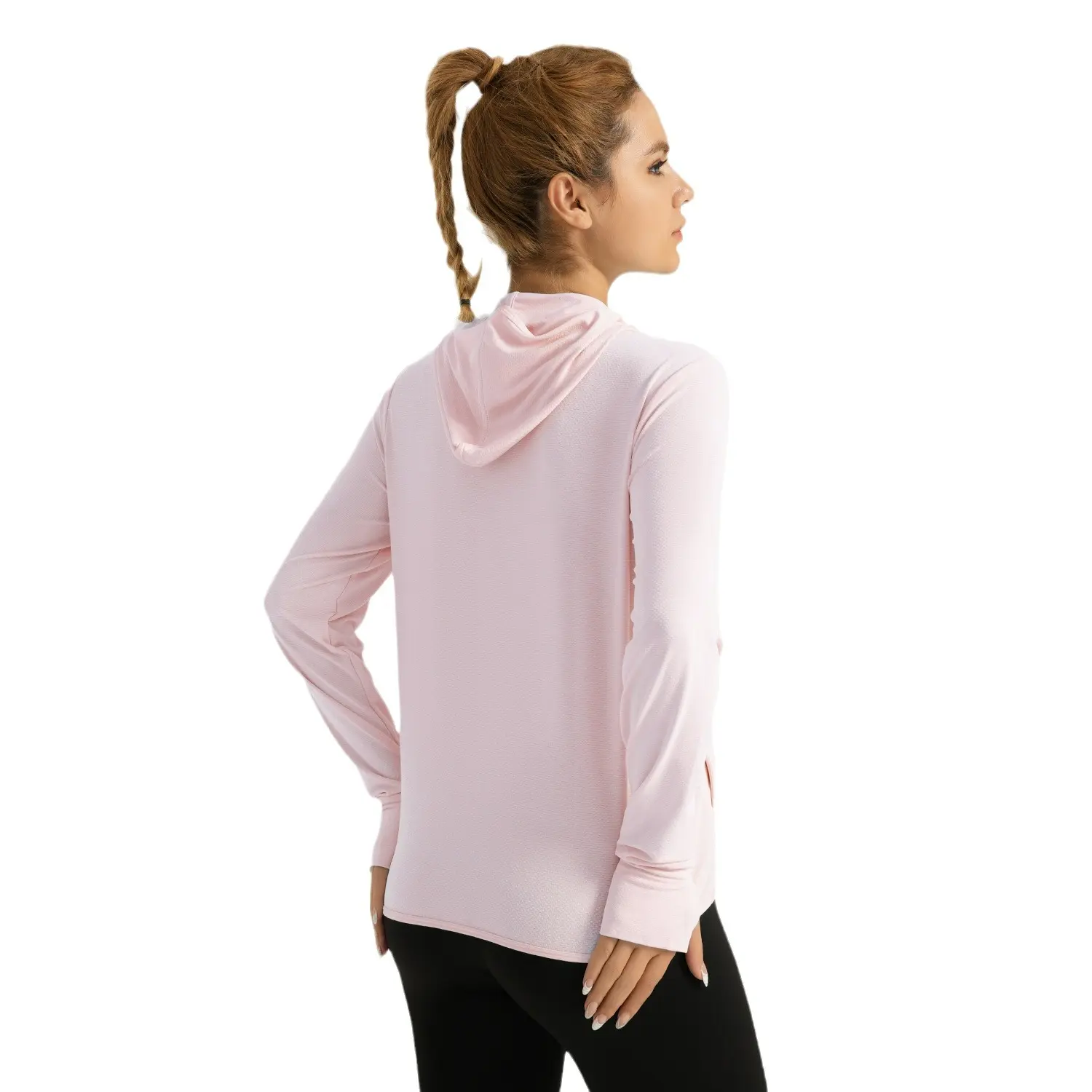 Summer new hooded sunscreen jacket women's outdoor jacquard breathable sunscreen clothing