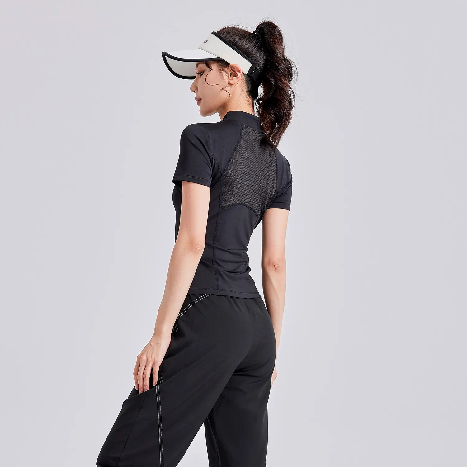 Juyitang outdoor running leisure suit new spring and autumn morning running fitness suit breathable shaping sports suit women