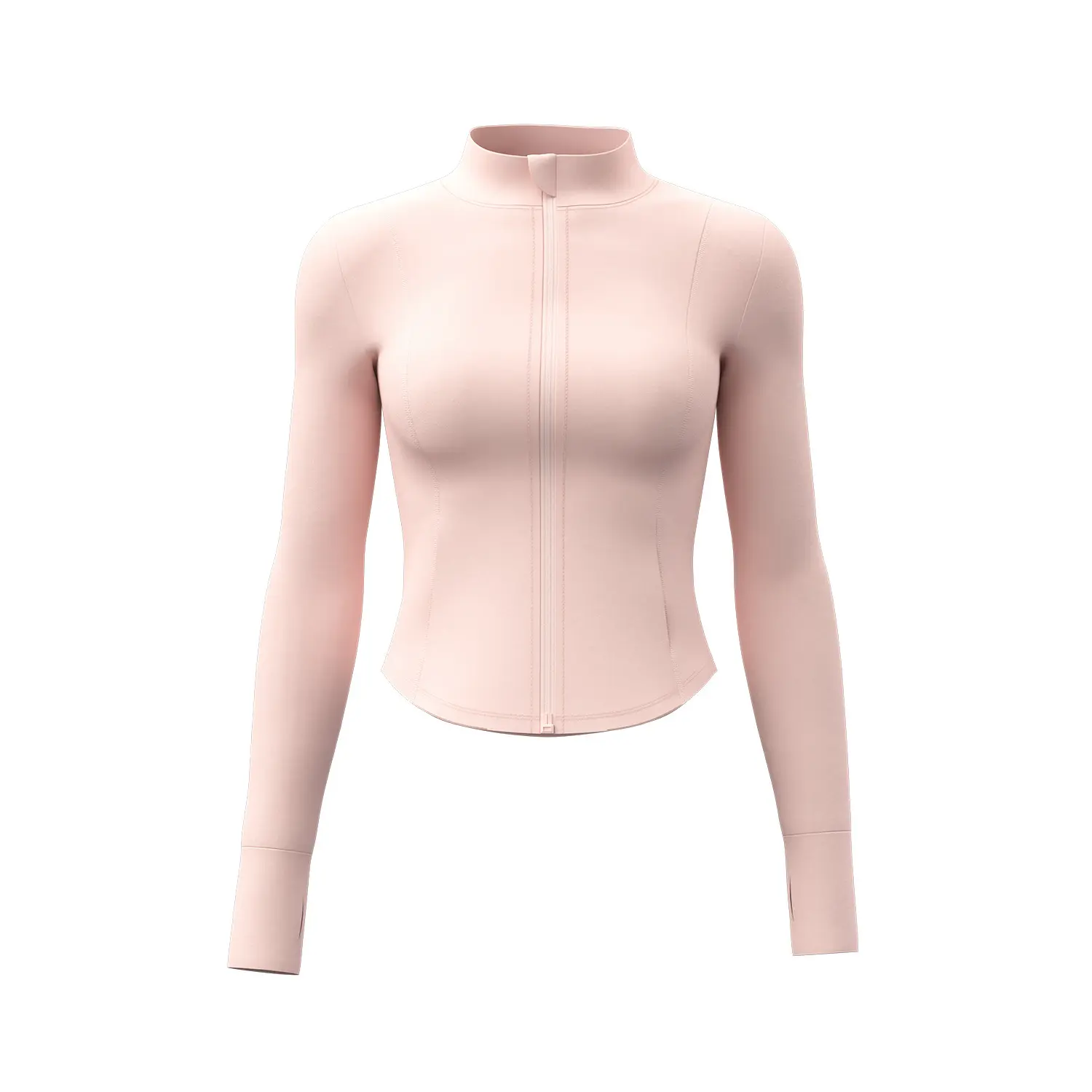 slim stand-up collar sunscreen clothing women's summer UV protection original yarn breathable tight no hat sunscreen clothing