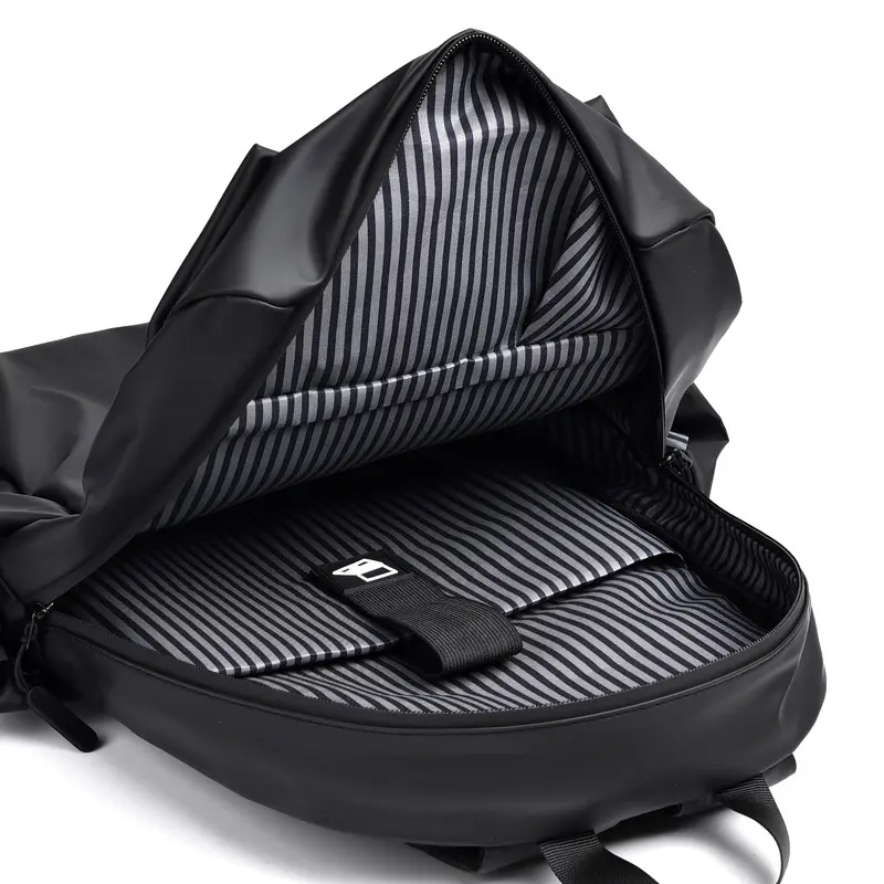 Computer backpack fashion trend simple solid color travel backpack large capacity backpack bags