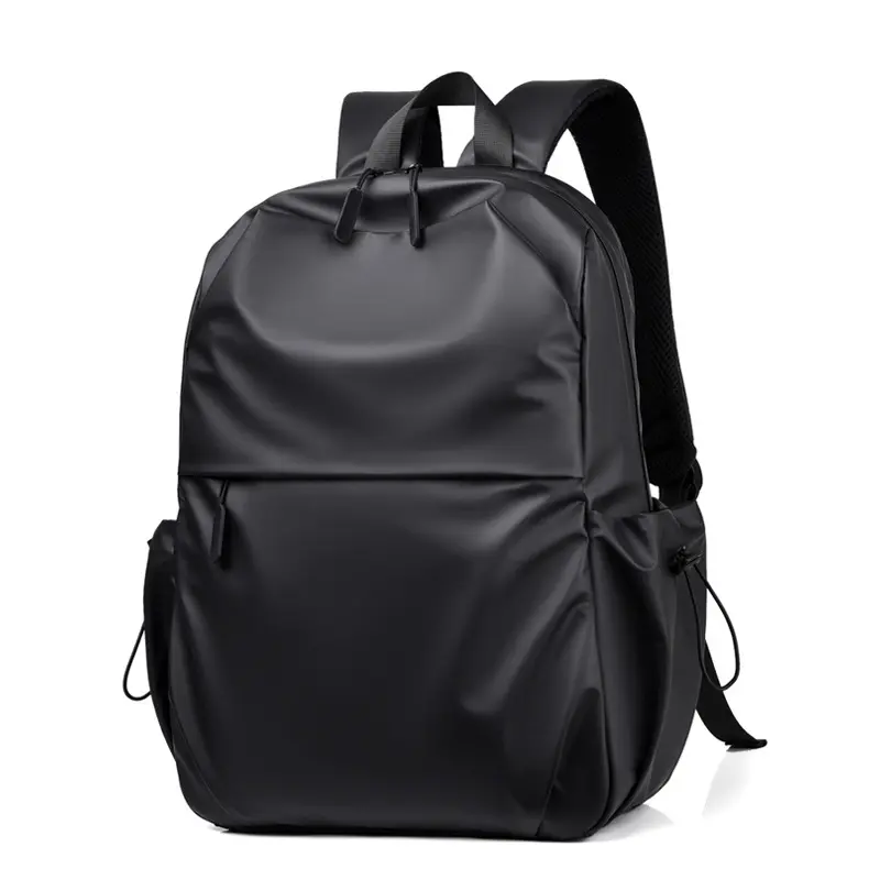 Computer backpack fashion trend simple solid color travel backpack large capacity backpack