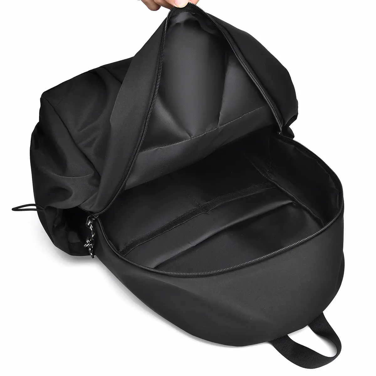 Solid color simple backpack versatile computer bag school backpack for college students backpack women