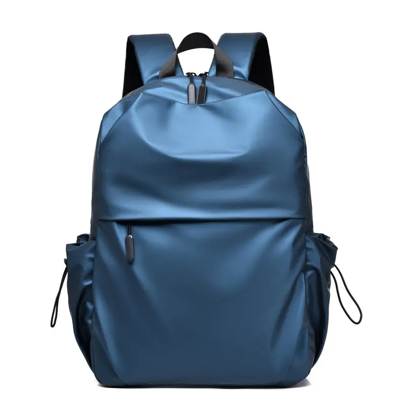 Computer backpack fashion trend simple solid color travel backpack large capacity backpack