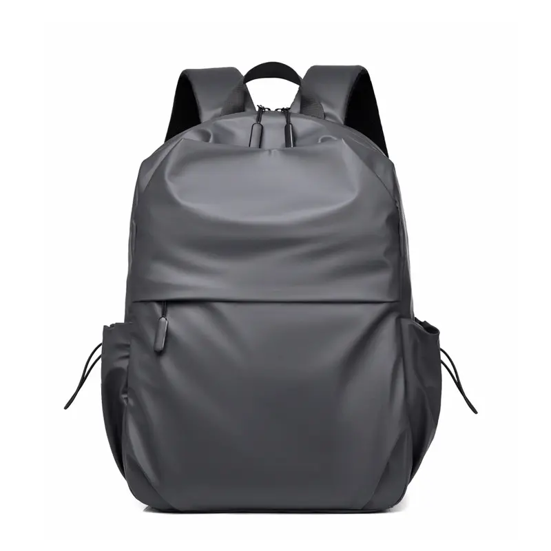 Computer backpack fashion trend simple solid color travel backpack large capacity backpack