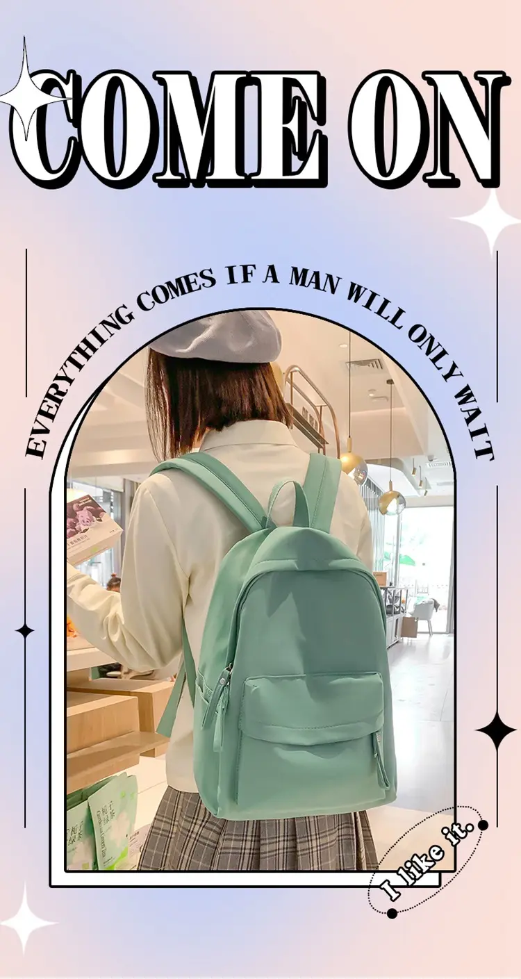 Simple backpack waterproof travel light travel small backpack school backpack for college students bags for women