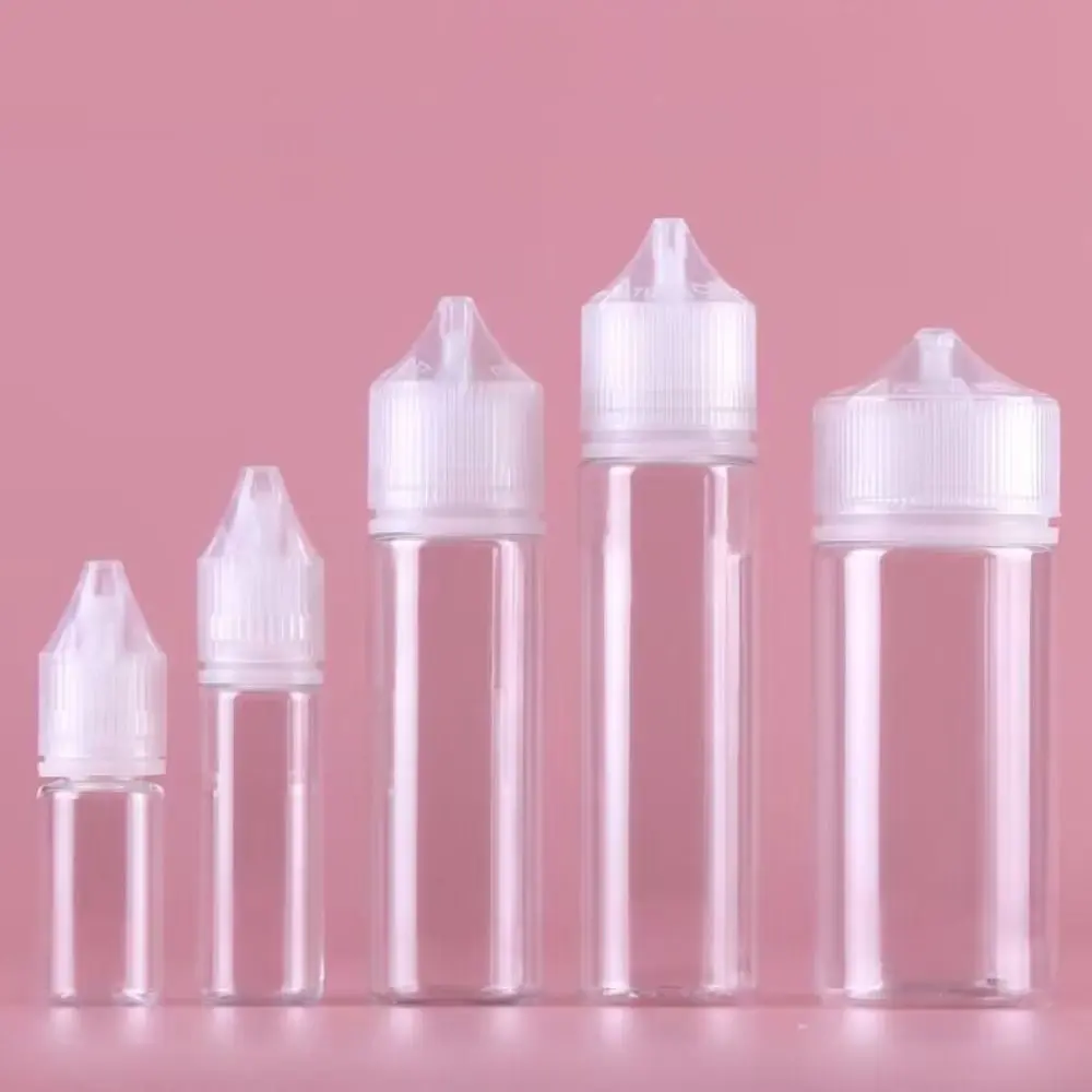 1PC 10/30/50/100ml PET Empty Bottle Pointed Bottle Plastic Dropper Bottle Oil Filling Bottle For Liquid Jar Juice Nail Gel