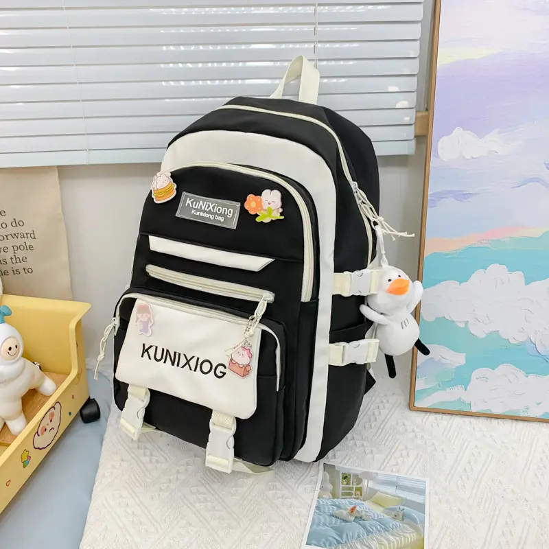 School bag female high value cute student backpack large capacity light backpack school bag school backpack