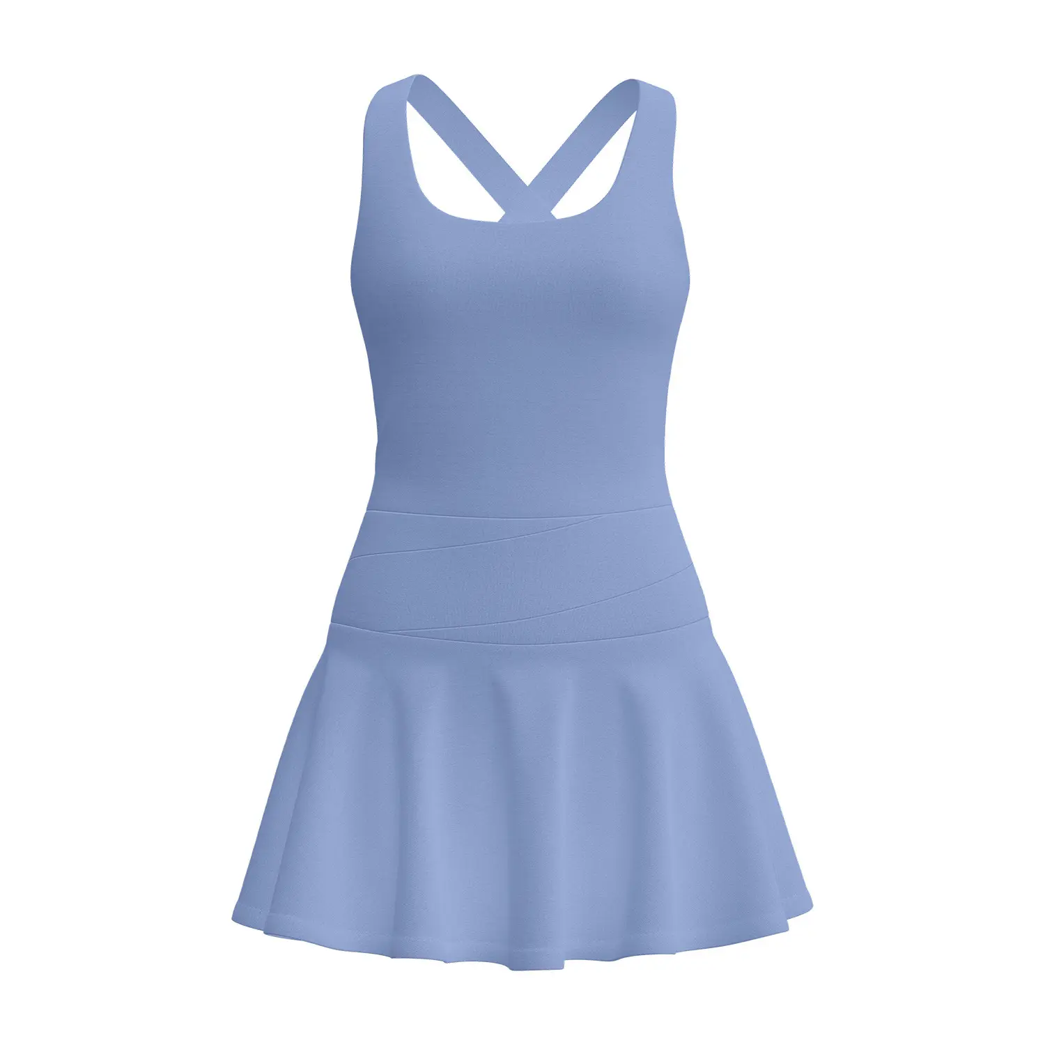 European size high elastic dress summer new nude anti-light sports dress women's tennis dresses