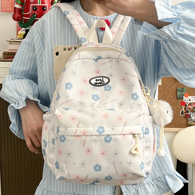 Floral school bag high value lightweight versatile backpack travel attendance backpack school backpack backpack women
