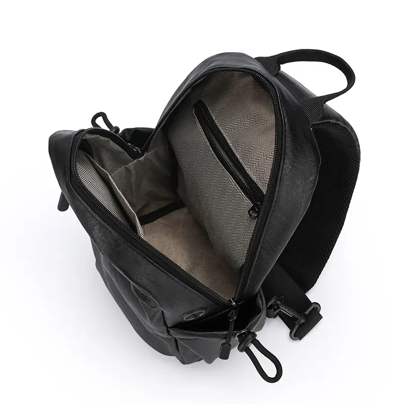 Breast bag men's retro waterproof can put 9.7 inch flat shoulder messenger bag men bag
