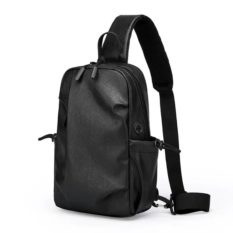 Breast bag men's retro waterproof can put 9.7 inch flat shoulder messenger bag men bag